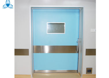 Дверь качания двери лист больницы одиночная с уплотнением воздуха и придает огнестойкость особенности
