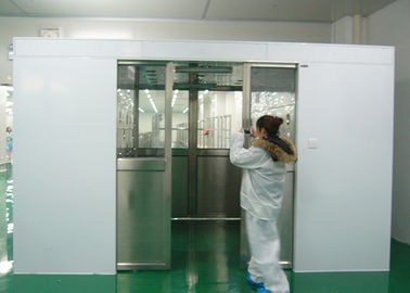 Тоннель ливня воздуха автоматических раздвижных дверей нержавеющей стали Двух-лист тайника большой для материалов для комнаты класса 100 чистой