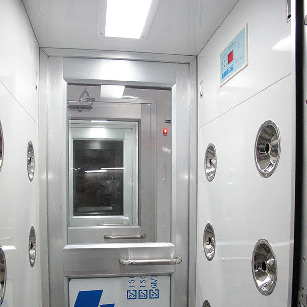 Автоматический дуя ливень воздуха чистой комнаты с дверью качания W730mm алюминиевой, шириной 1230mm 0
