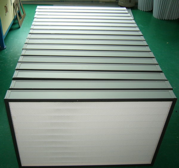 Анодированный фильтр Плеат ХЭПА алюминиевой рамки мини для применений чистой комнаты/ХВАК 1