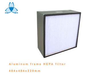 Воздушный фильтр Плеат ХЭПА алюминиевой рамки глубокий для чистой комнаты, эффективности 99,99%