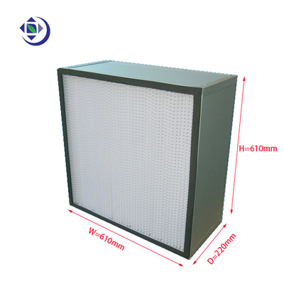 Купить Фильтр высокой эффективности H13 Hepa, разделитель 610x610x220mm фильтра Hepa глубокий плиссированный online manufacture