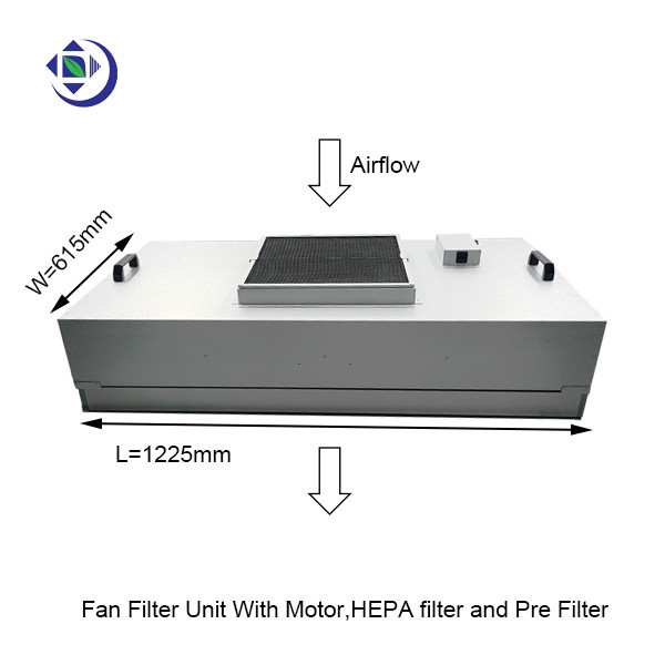 4x2 блок фильтра вентилятора ног HEPA с мотором, фильтром HEPA и Pre фильтрует для чистой комнаты 0