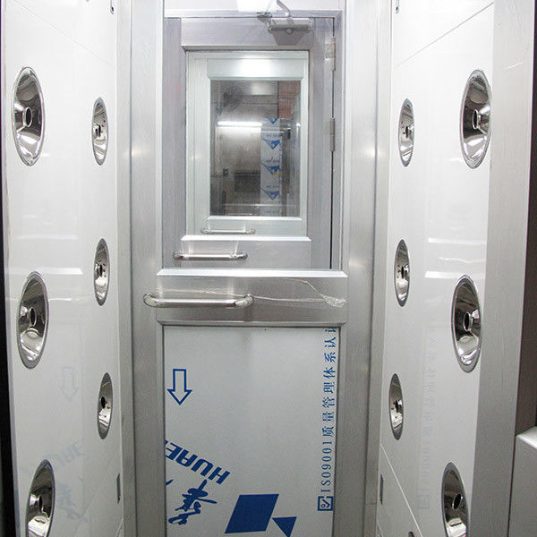 Автоматический дуя ливень воздуха чистой комнаты с дверью качания W730mm алюминиевой, шириной 1230mm 1