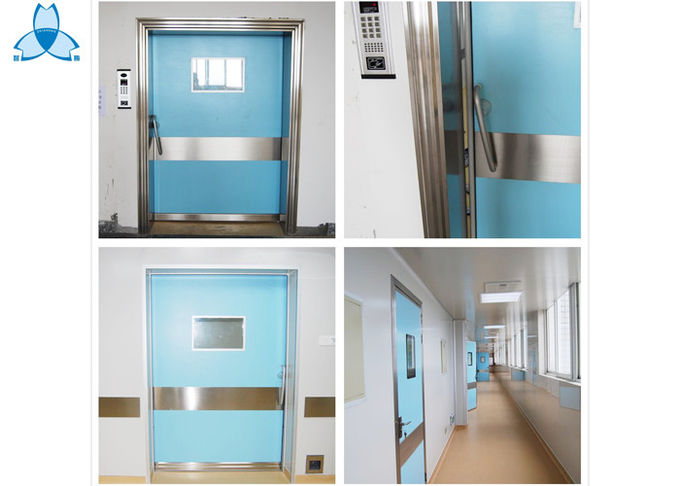 Дверь качания двери лист больницы одиночная с уплотнением воздуха и придает огнестойкость особенности 2