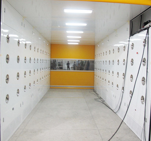 Тоннель ливня чистого воздуха ОЭМ с автоматическими высокими дверями шторки быстрой скорости датчиком радиолокатора 1